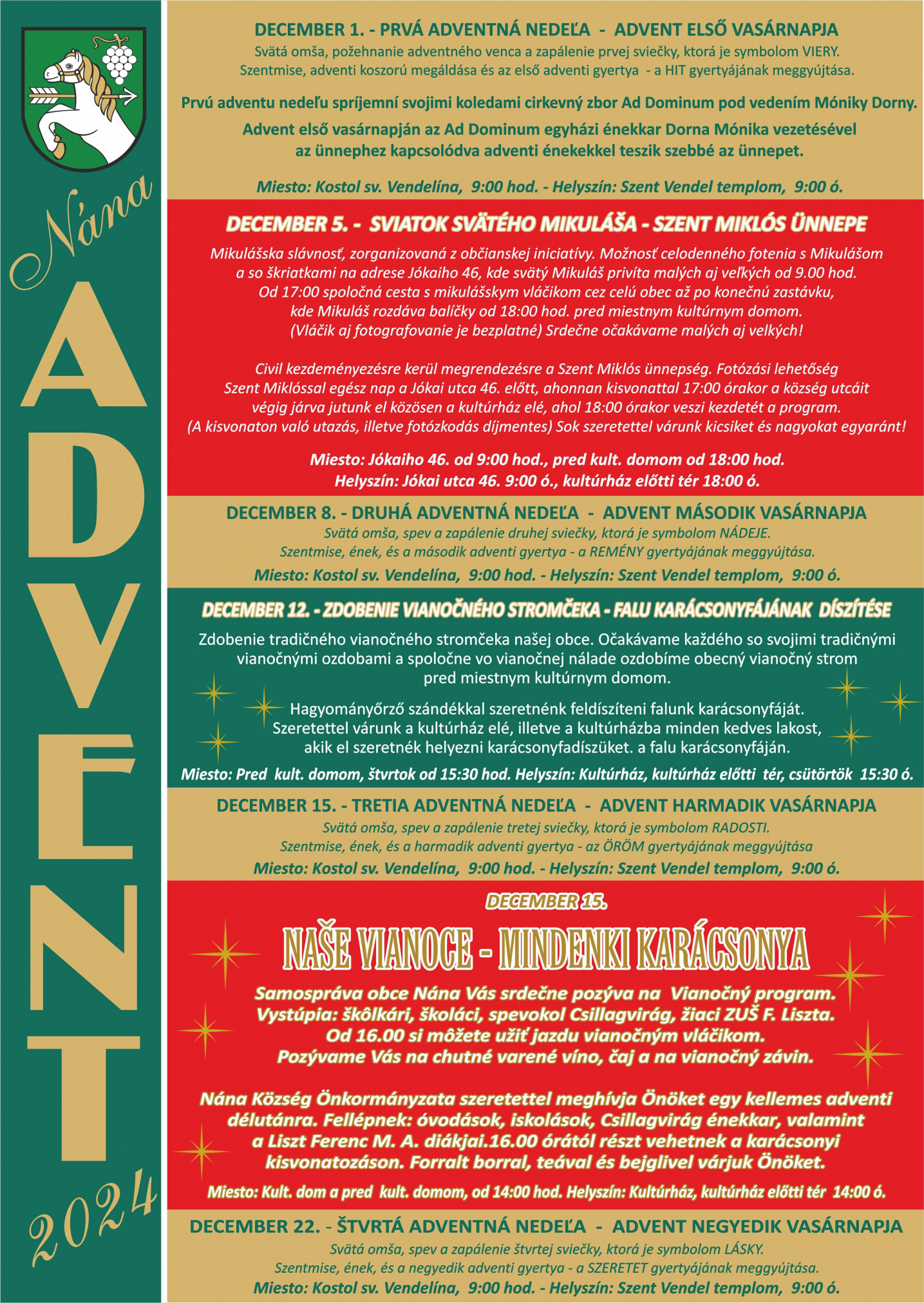 Fotka - Program - December 2024